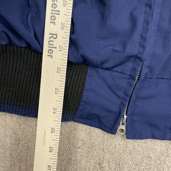 vintage GB Bear bomber Jacket mens Small blue 1990s - Picture 8 of 9